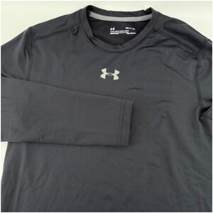 Under Armour ColdGear Men's SM Fitted Long Sleeve Shirt Black Layering Warmth